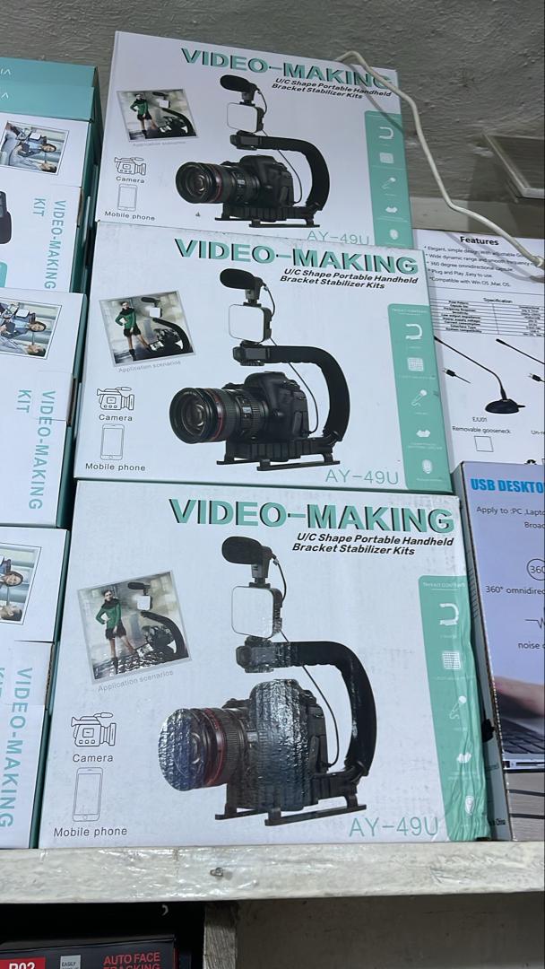 Video Making U/C-Shape Portable Handheld Bracket Stabilizer Kit