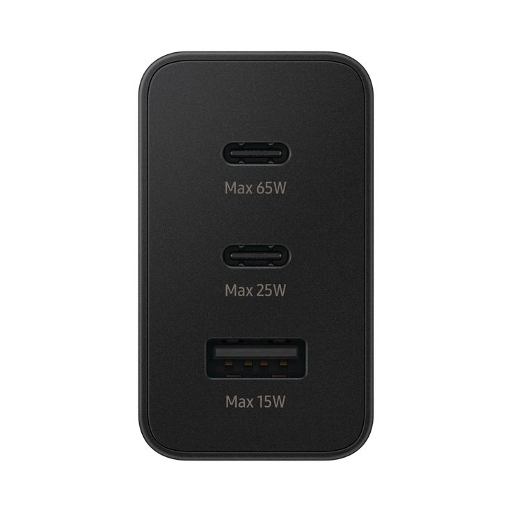 2025 SAMSUNG TRIO 65W SUPER FAST CHARGING ADAPTER WITH USB C PORT X2 &USB A