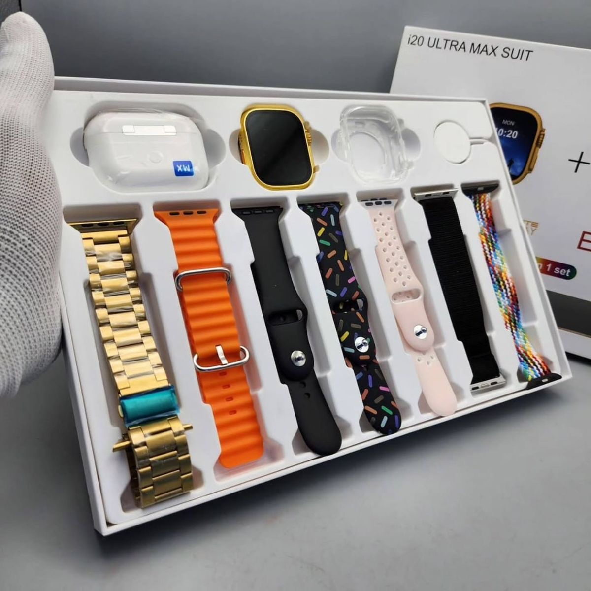 2025 LATEST ULTRA SMARTWATCH with Airpods & 6 straps